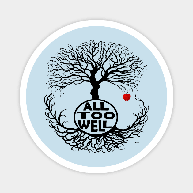 All Too Well : baobab tree and red apple Magnet by Rogamshop